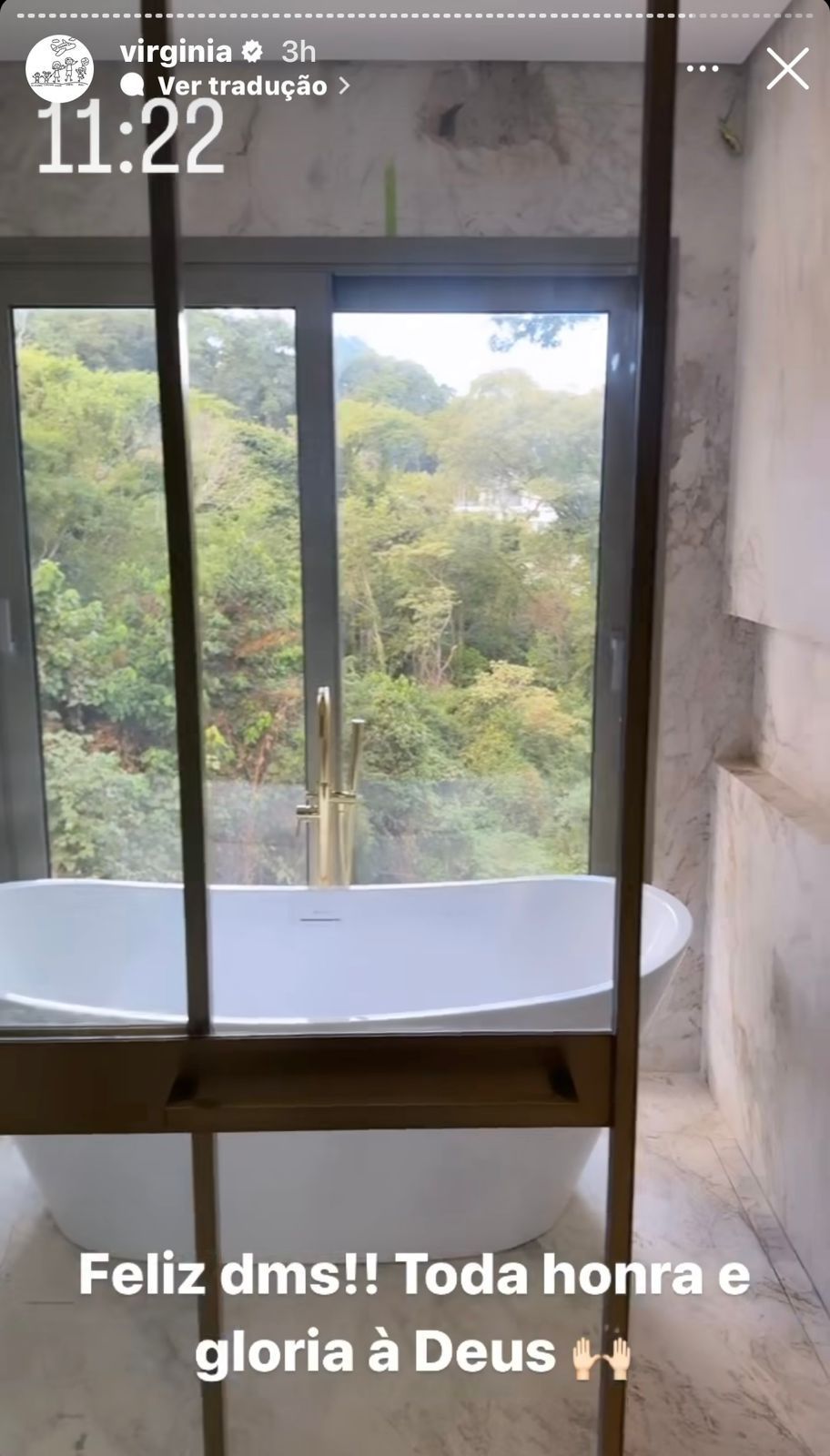 Banheiro da suíte da mãe de Virginia / Reprodução/Instagram