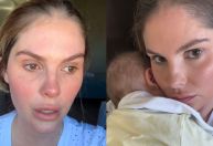 Bárbara Evans se emociona ao falar de internação do filho na UTI