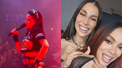 Bianca Andrade fez a maquiagem de Anitta para o show do domingo (16) em Buenos Aires