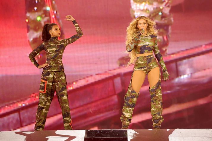 Blue Ivy durante a turnê "Renaissance World", de Beyoncé • Kevin Mazur/WireImage for Parkwood