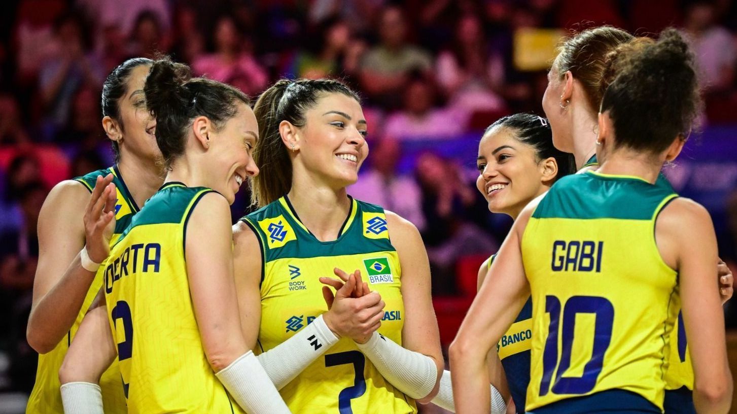 Brasil venceu a Alemanha na VNL por 3 sets a 1