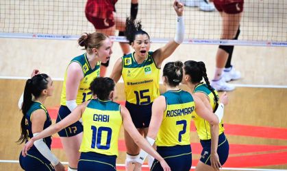 Com brilho das novatas, Brasil roda elenco e vence a Tailândia na Liga das Nações