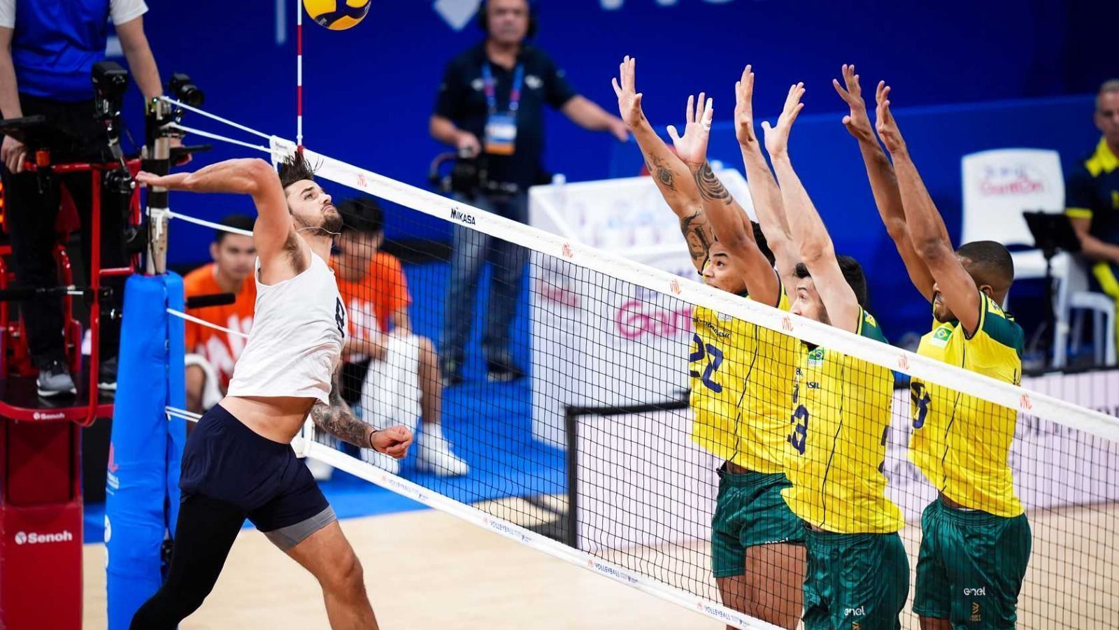 Brasil perdeu por 3 a 2 para os Estados Unidos