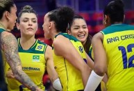 Vôlei feminino: Brasil bate Tailândia e vai à semifinal da Liga das Nações