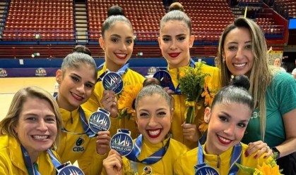 Brasil conquista a prata em Milão na Copa do Mundo de ginástica rítmica