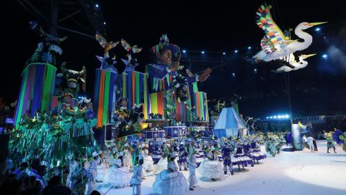 Alegoria do Caprichoso na primeira noite do Festival de Parintins