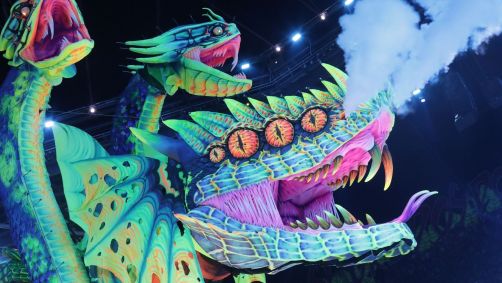 Alegoria do Caprichoso na primeira noite do Festival de Parintins