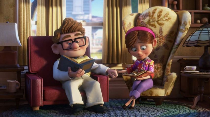 Carl e Ellie, de "Up" / Reprodução