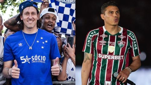 Cássio, do Cruzeiro, e Thiago Silva, do Fluminense