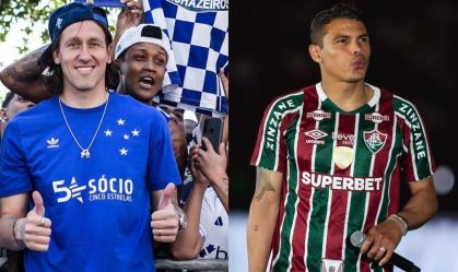 Cássio, do Cruzeiro, e Thiago Silva, do Fluminense