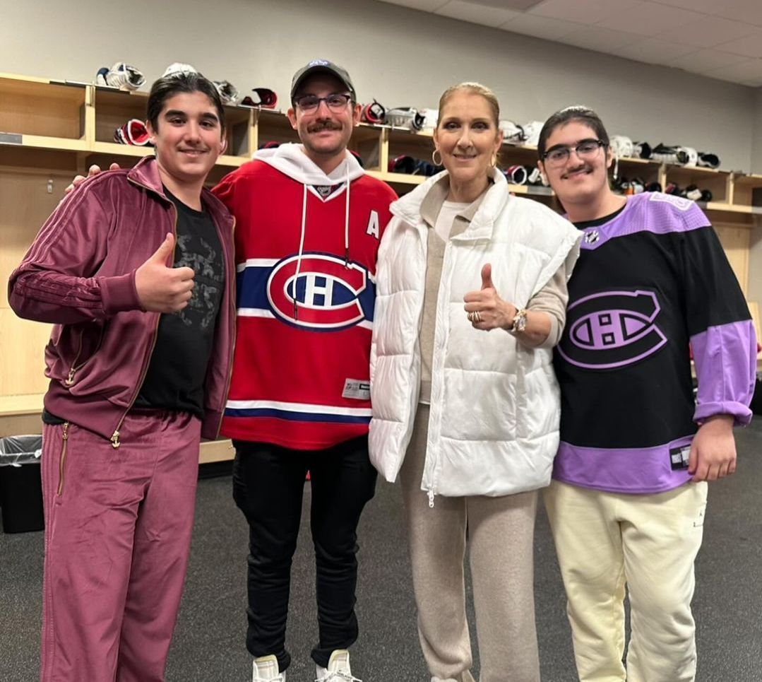 Céline Dion ao lado dos filhos / Instagram/@celinedion