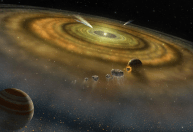 Telescópio Webb registra impacto de asteroide em sistema estelar vizinho