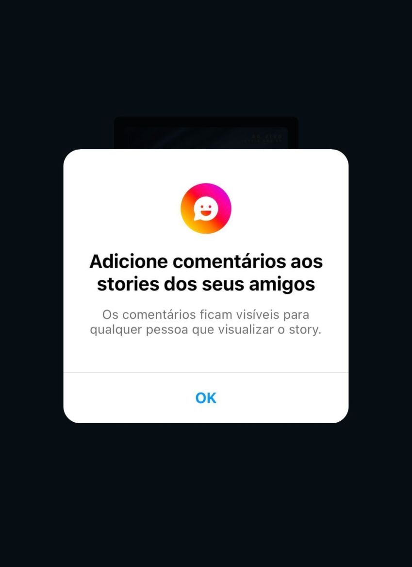Função que permite comentar nos stories do Instagram começou a ser disponibilizada nesta quarta (19) / Reprodução/Instagram
