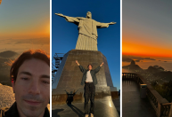 Di Ferrero comemora aniversário com amanhecer no Cristo Redentor; veja