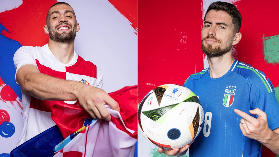 Kovacic, da Cróacia (à esq.) e Jorginho, da Itália (à dir.)