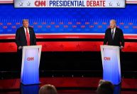 Questionado sobre idade, Biden diz que Trump é “muito menos competente”
