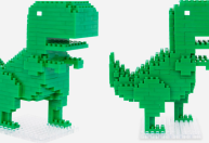 Dinossauro do Chrome ganha versão em blocos montáveis; veja