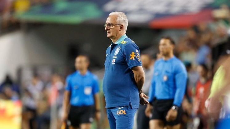 Dorival Júnior, técnico da Seleção Brasileira, durante amistoso contra o México