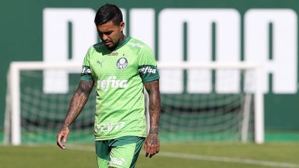 Dudu em treino do Palmeiras