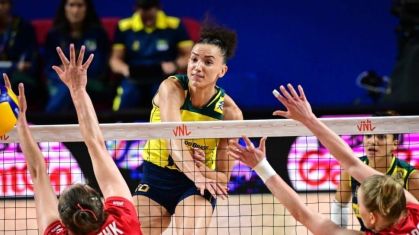 Gabi, capitã e ponteira da Seleção Brasileira Feminina de Vôlei