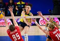 Vôlei: Gabi brilha, Brasil vence Polônia e assume liderança da VNL