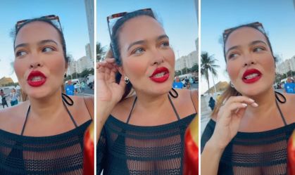 Geisy Arruda relata insulto na praia carioca