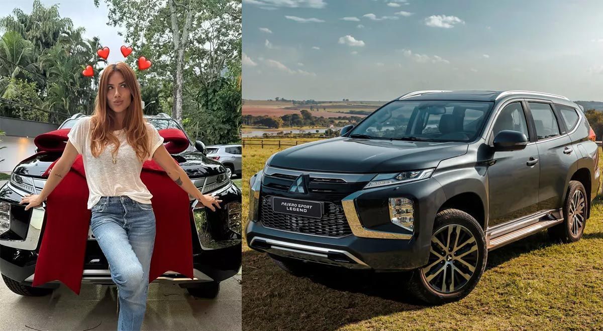 Giovanna Ewbank posa orgulhosa com o novo carro: Pajero Sport