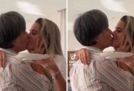 Gloria Pires é criticada após vídeo dando selinho na filha; assista