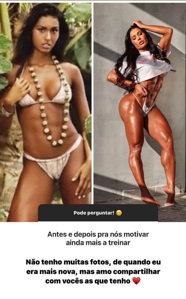 Gracyanne Barbosa compartilha fotos mostrando mudanças no corpo / Reprodução/Gracyanne Barbosa/Instagram