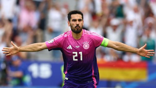 Gundogan comemora o segundo gol da Alemanha contra a Hungria