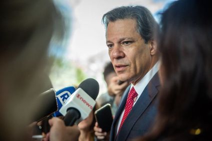Fernando Haddad (Fazenda) fala com jornalistas após reunião com Tebet 13/06/2024