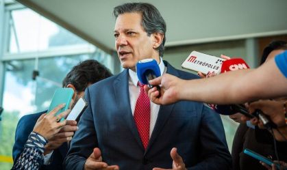 Fernando Haddad (Fazenda) fala com jornalistas após reunião com Tebet 13/06/2024