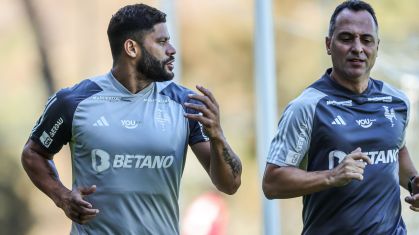 Hulk em treino do Atlético-MG