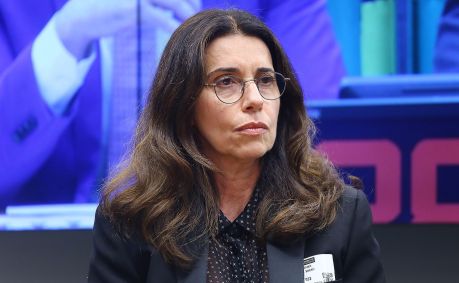 A ex-diretora da Americanas Anna Saicali durante depoimento à CPI na Câmara