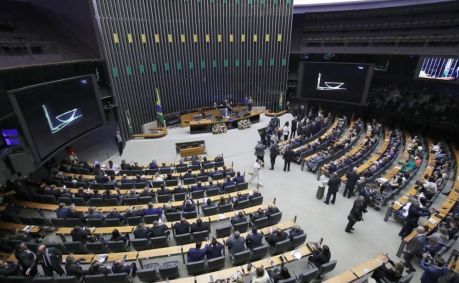 Sessão no plenário da Câmara dos Deputados