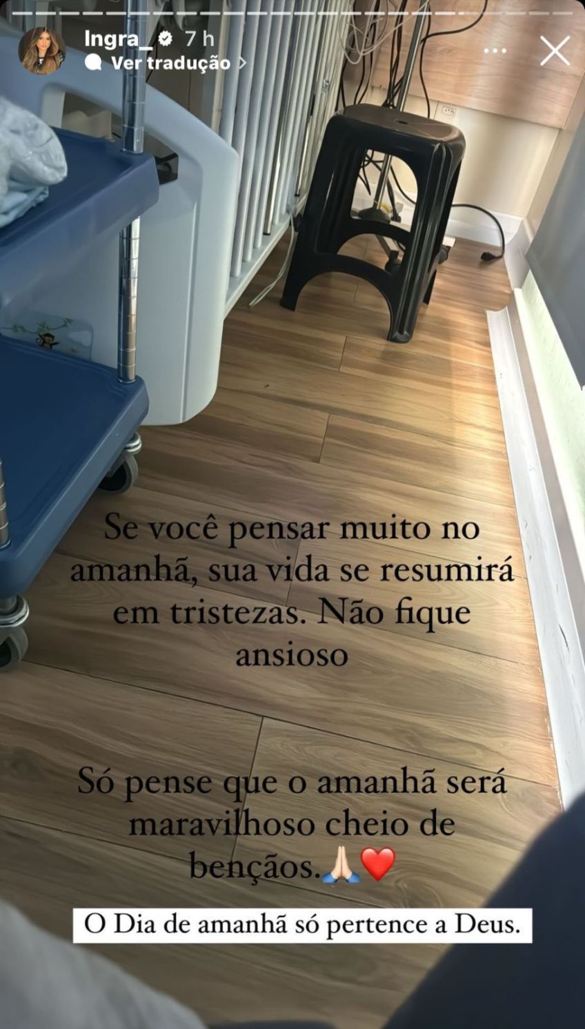 Ingra Soares usou os stories neste terça-feira (18) para desabafar sobre gravidez do caçula / Reprodução/Instagram