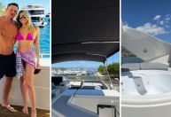 Isabella Santoni mostra detalhes da lua de mel a bordo de iate