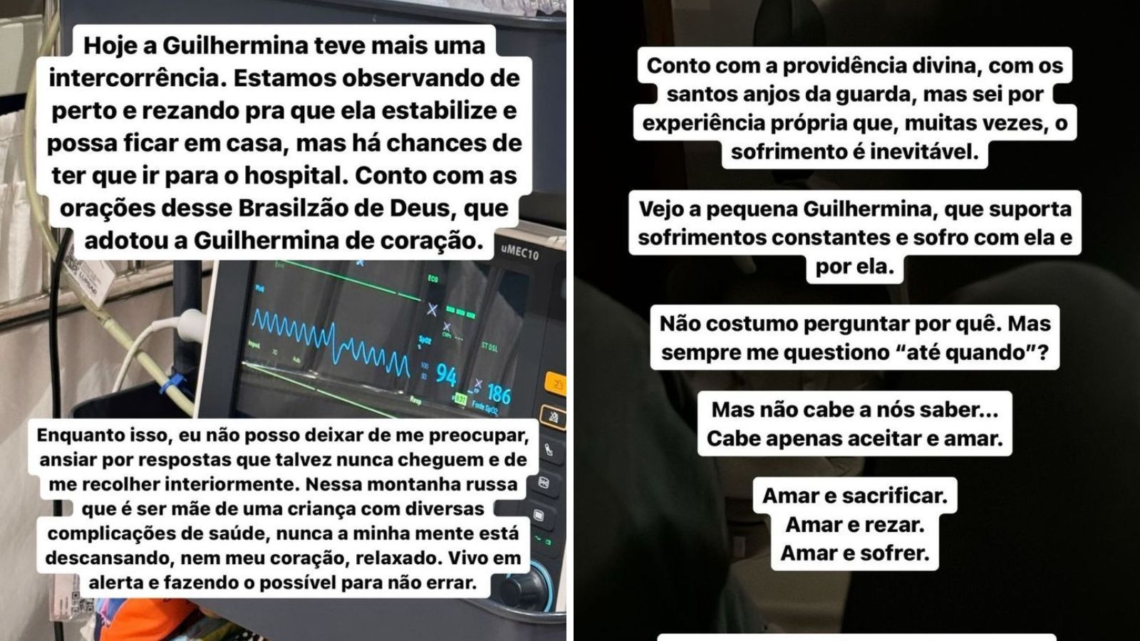Letícia Cazarré desabafa sobre saúde da filha / Reprodução/Letícia Cazarré/Instagram