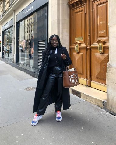 Casacos em looks de inverno / Instagram/Lois Opoku