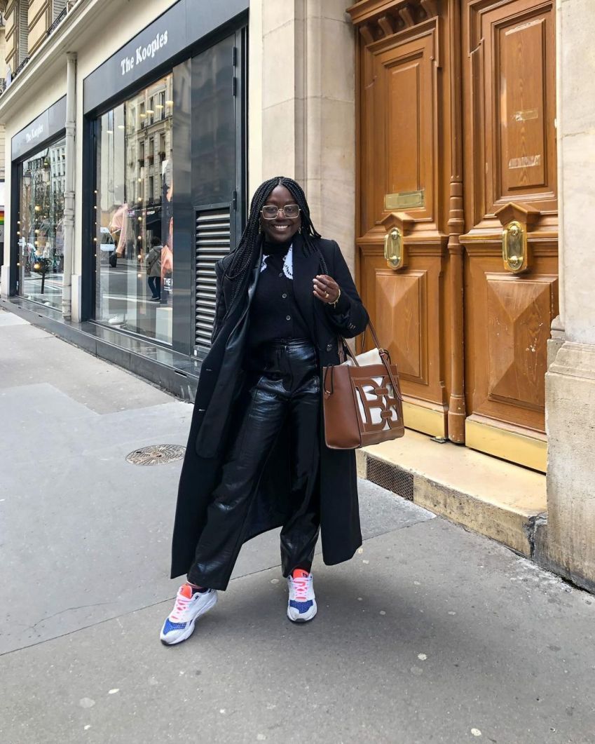 Casacos em looks de inverno / Instagram/Lois Opoku