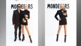 Xuxa e Luciano Szafir na estreia da marca de roupas de Sasha