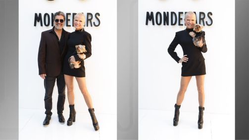 Xuxa e Luciano Szafir na estreia da marca de roupas de Sasha