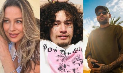 Montagem com fotos de Luana Piovani, Whindersson Nunes e Neymar