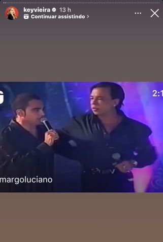 Luciano Camargo compartilhou um vídeo cantando com Chrystian / Instagram/Key Vieira