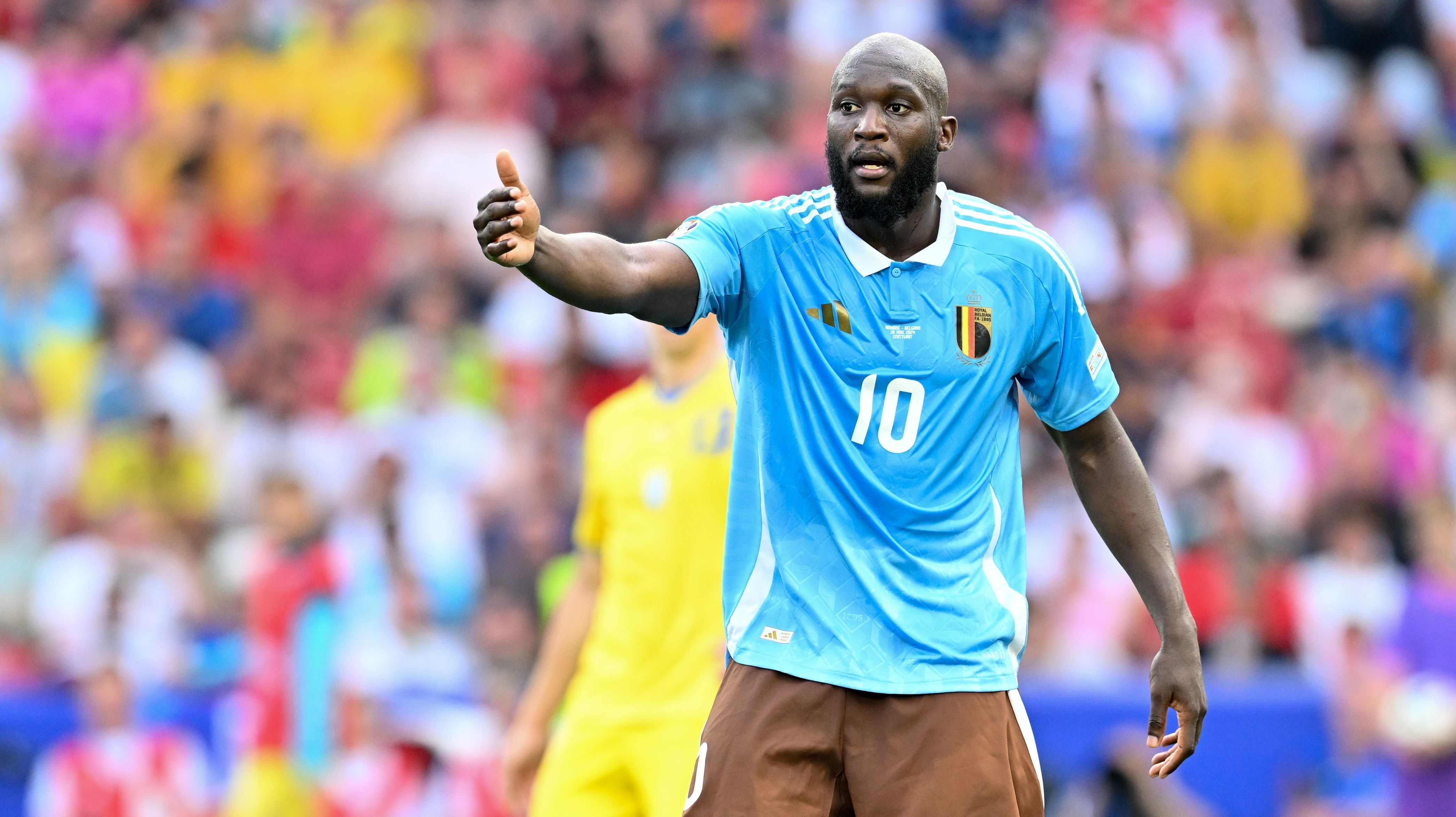 Lukaku foi titular diante da Ucrânia, mas ainda não marcou na Eurocopa