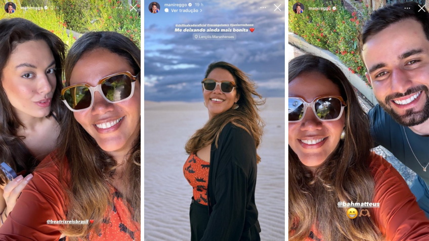 Mani Reggo compartilhou fotos nos Lençóis Maranhenses / Reprodução/Instagram