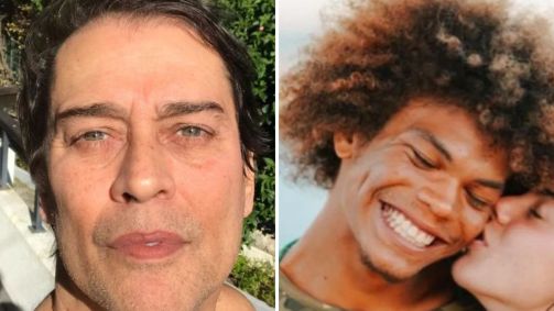 Marcello Antony e o filho Francisco, adotado na antiga relação com Mônica Torres