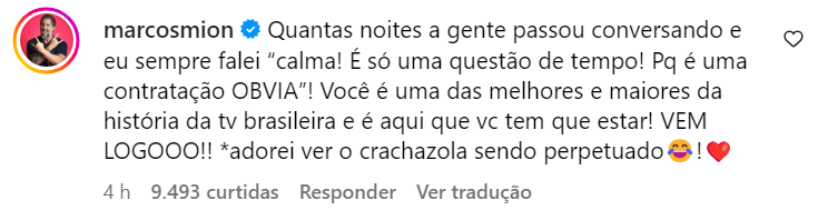 Marcos Mion entrega conversa com Eliana antes de contratação da Globo / Instagram/ Eliana