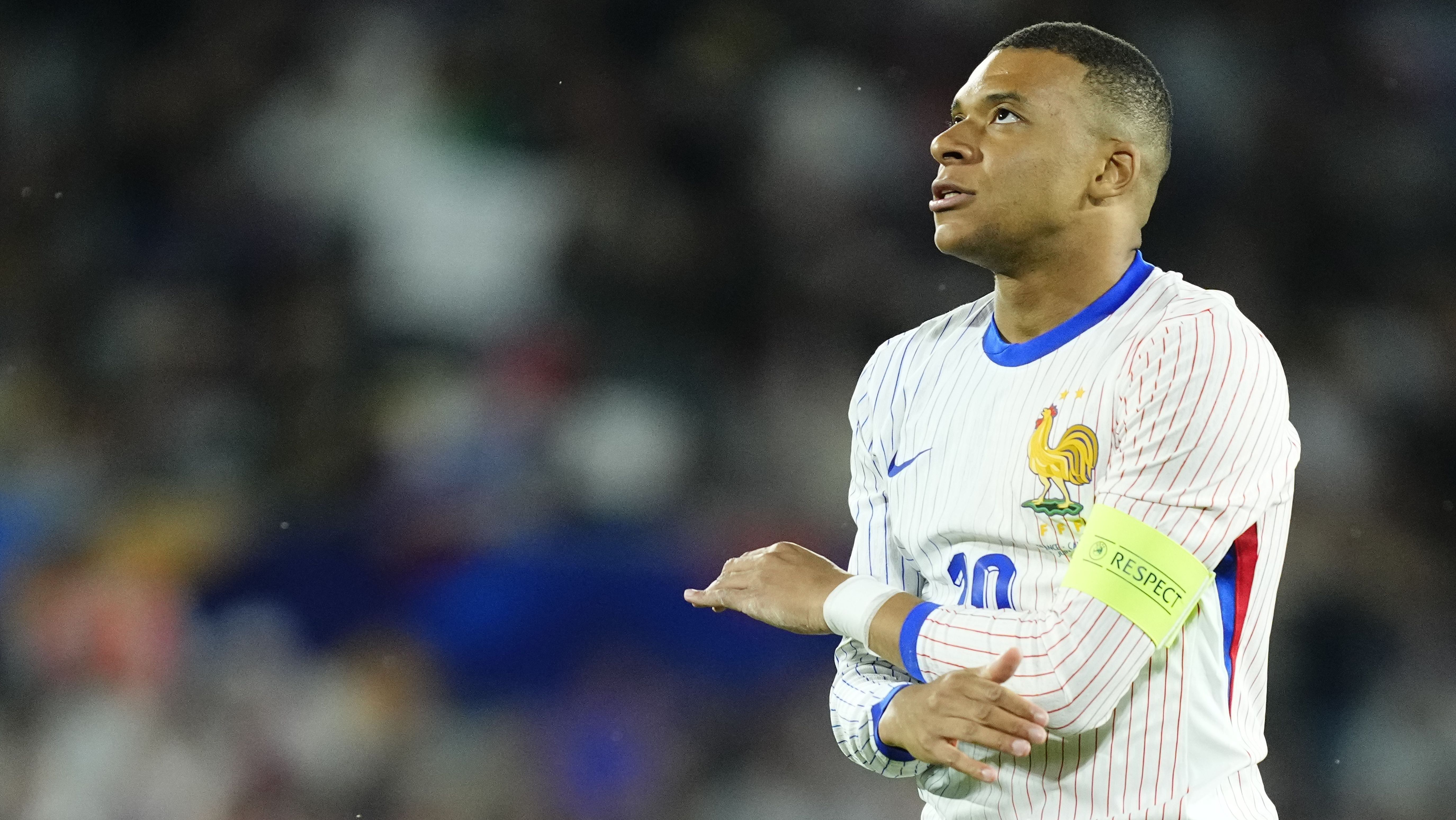 Mbappé é o capitão da França, que chega como uma das favoritas à Eurocopa
