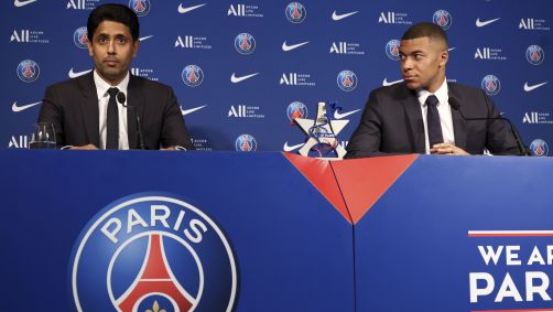 Nasser Al-Khelaifi, presidente do PSG, e Mbappé entraram em rota de colisão